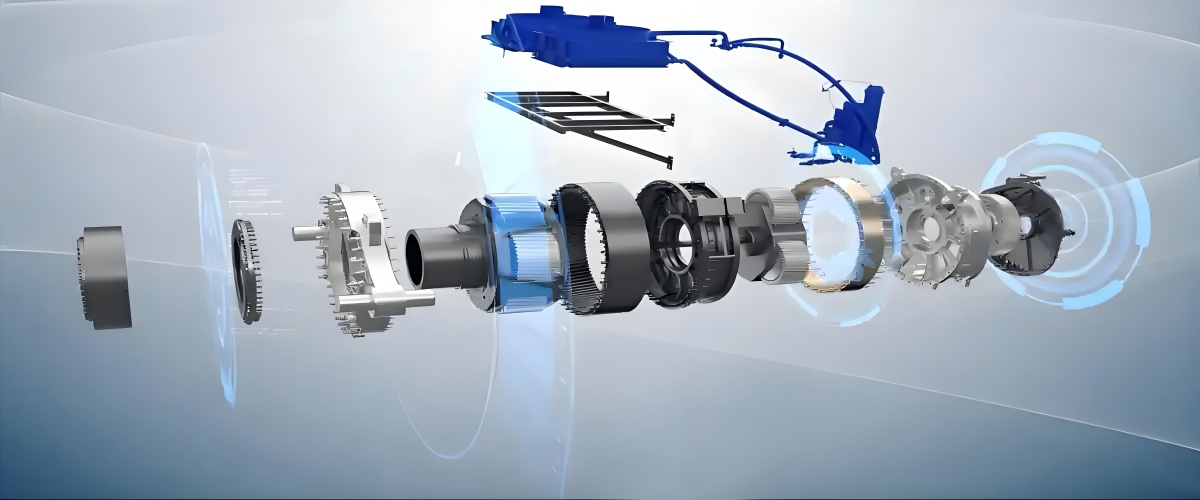 Comparison of hydraulic transmission with other power transmission methods showing advantages in power density