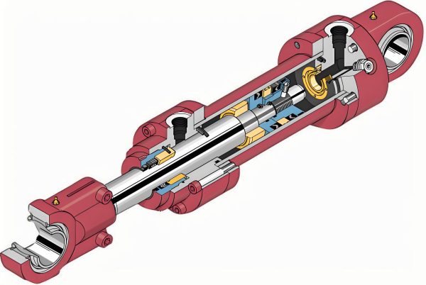 Industrial machinery with hydraulic transmission systems for manufacturing processes