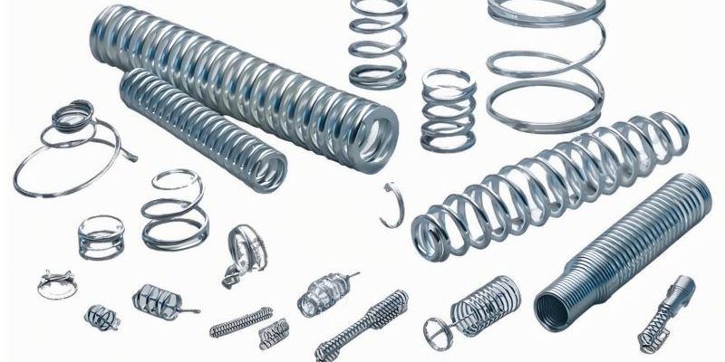 Comparison of mechanical spring and hydraulic spring behavior under force