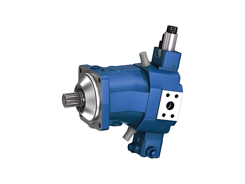 Hydraulic motor cutaway showing internal components and fluid flow paths