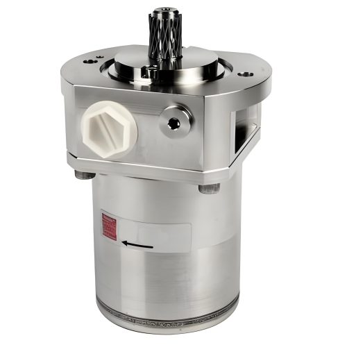 Various types of hydraulic pumps including gear pumps, vane pumps, and piston pumps showing their internal construction