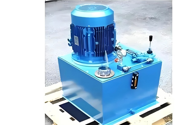 Hydraulic oil being poured into a system reservoir